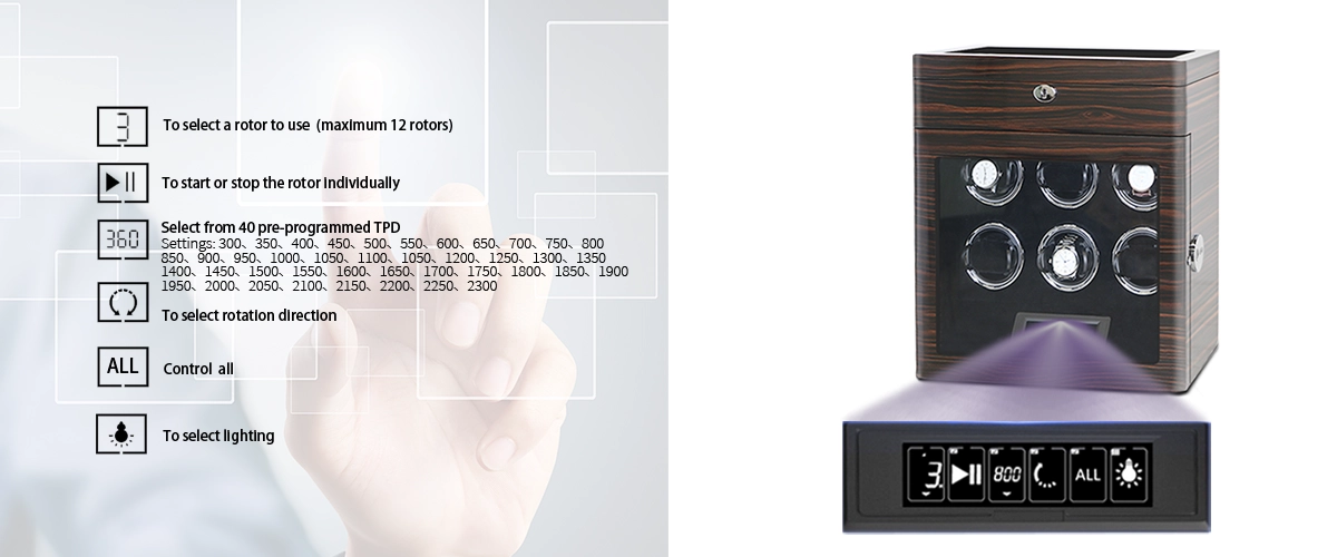 Lcd Screen Touch Automatic Watch Winder